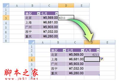 使用Excel2007自動添加表格字段標(biāo)題功能 三聯(lián)