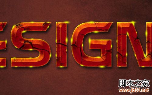 Photoshop制作碎裂立體文字特效
