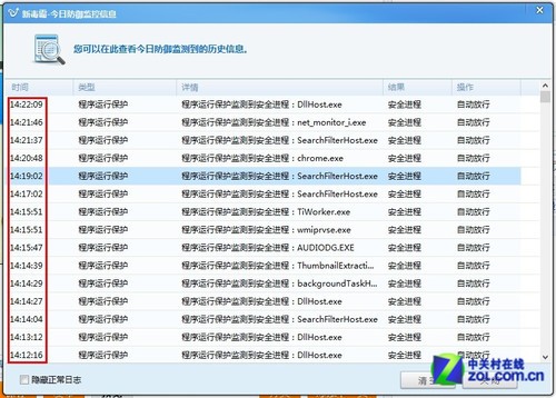 殺軟做了什么? 查看金山毒霸監(jiān)控事件