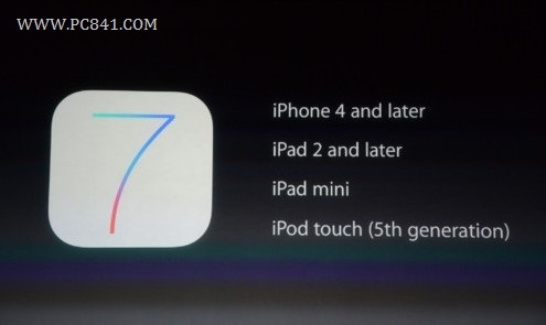 可以升级iOS7的设备列表