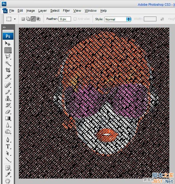 如何利用ps用文字制作出人臉海報效果的教程