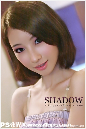 PS為偏黑偏暗的美女圖片修正教程 