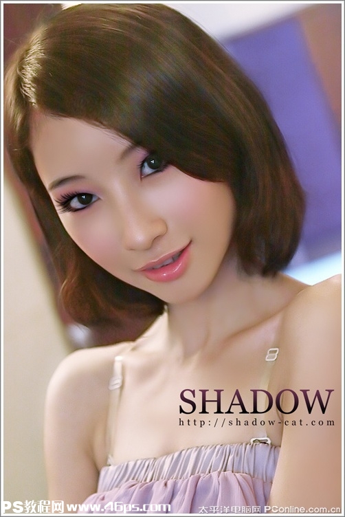PS為偏黑偏暗的美女圖片修正教程 