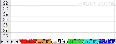excel2007如何快速切换工作表