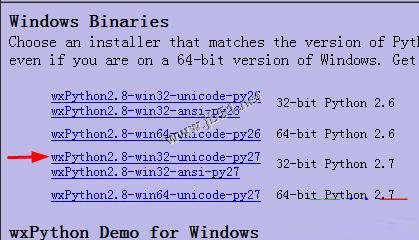 wxpyhon windows版本下載