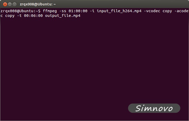 在ubuntu下使用ffmpeg分割视频