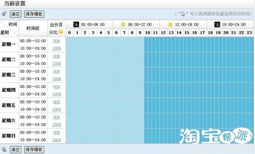 推廣時間