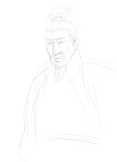 painter人物教程：曹操  painter教程