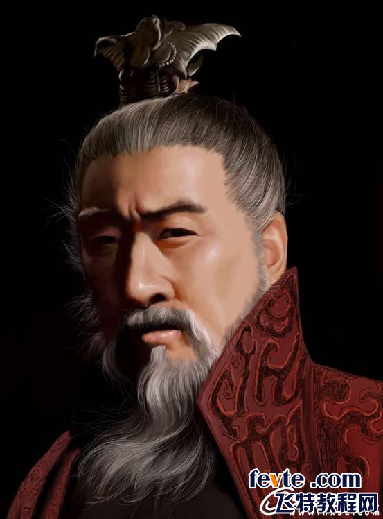 painter人物教程：曹操  painter教程