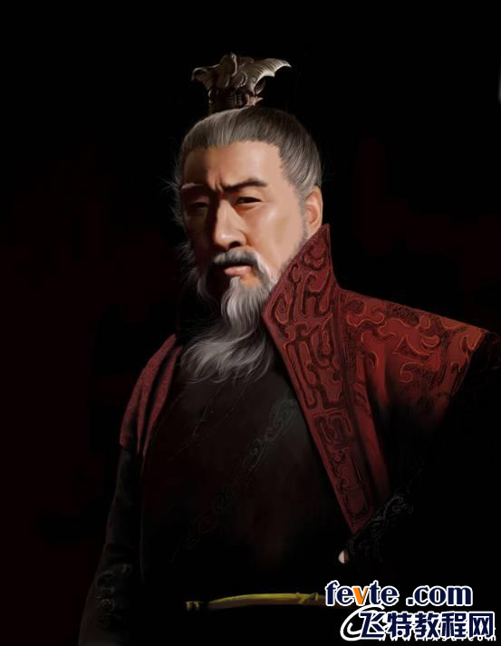 painter人物教程：曹操  painter教程