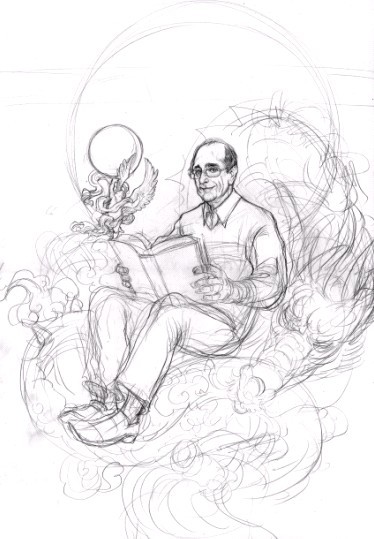 手绘插画过程  painter教程