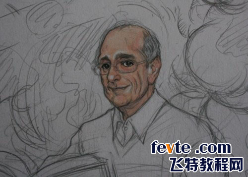 手绘插画过程  painter教程