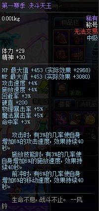 DNF第一赛季Lv10以上优胜者可兑换决斗者的奖励全一览