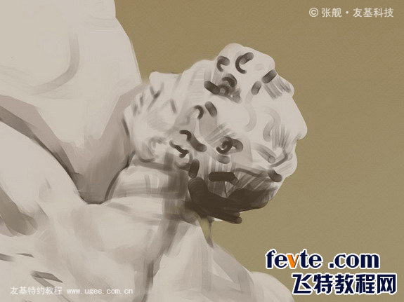 PAINTER临摹雕塑教程  painter教程