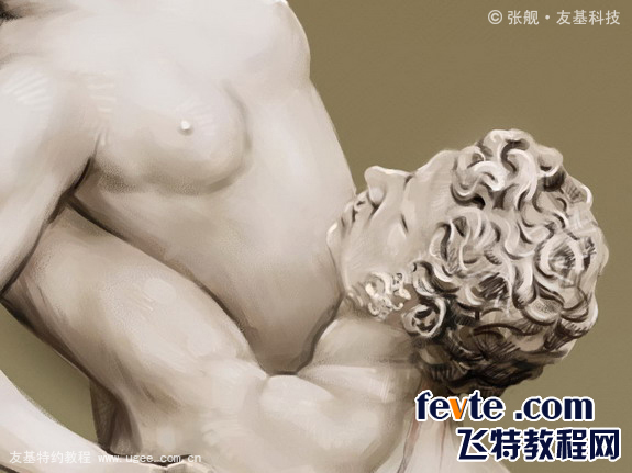 PAINTER临摹雕塑教程  painter教程