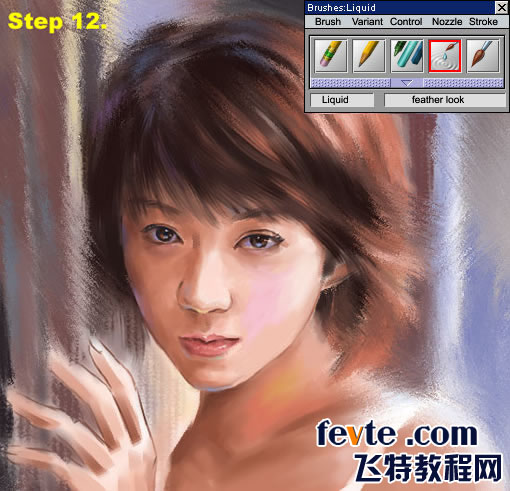 painter绘制粉彩效果女孩  painter教程