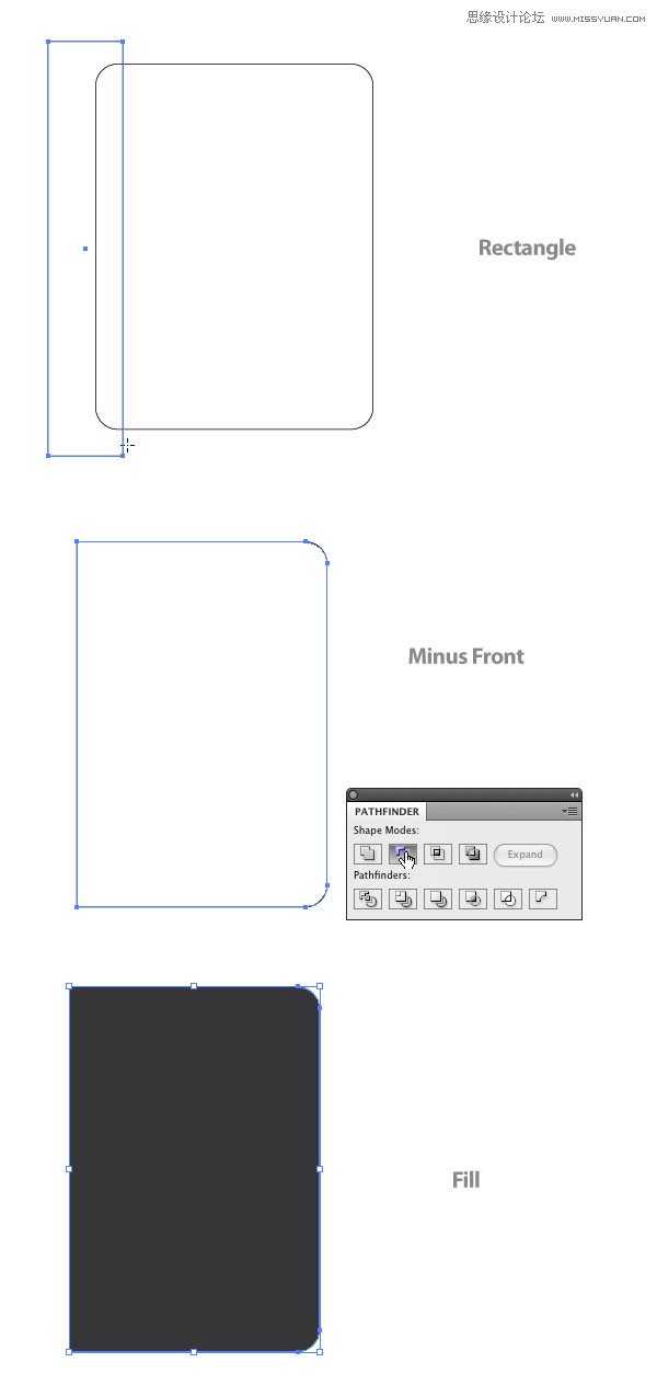 Illustrator繪制立體效果的黑色筆記本,破洛洛