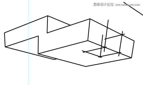 Illustrator繪制三維立體透視圖教程(4),破洛洛