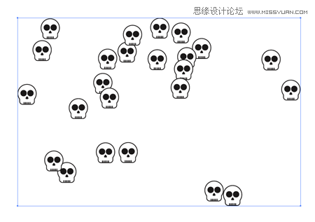 Illustrator給滑板添加骷髏圖案效果,PS教程,思緣教程網