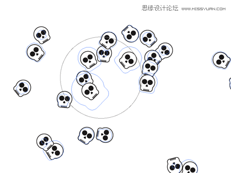 Illustrator給滑板添加骷髏圖案效果,PS教程,思緣教程網