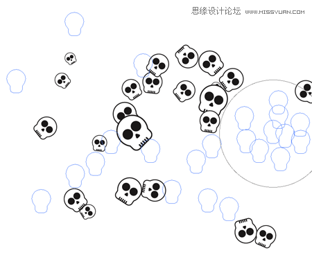 Illustrator給滑板添加骷髏圖案效果,PS教程,思緣教程網