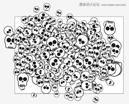 Illustrator給滑板添加骷髏圖案效果,PS教程,思緣教程網
