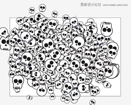 Illustrator給滑板添加骷髏圖案效果,PS教程,思緣教程網