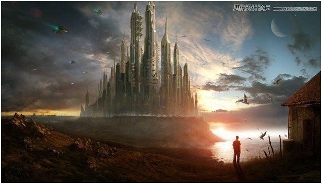 3Dx Max制作月光下的城堡CG場景教程,破洛洛