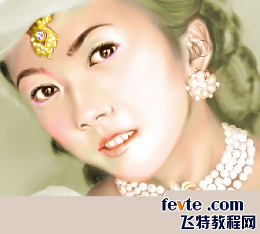 painter绘制漂亮的贵妇  painter教程