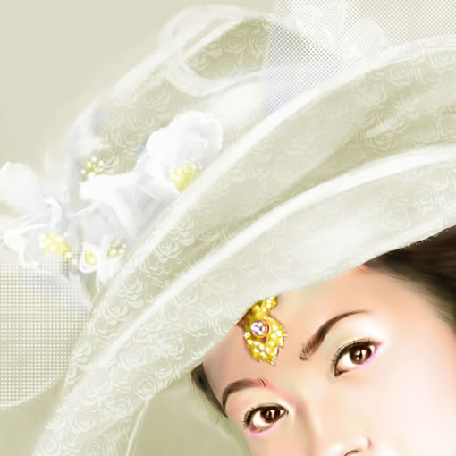 painter绘制漂亮的贵妇  painter教程