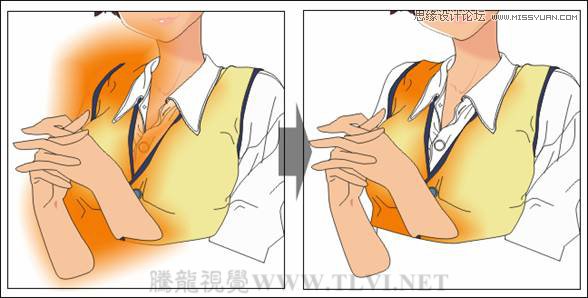 CorelDRAW绘制时尚风格的美少女漫画,破洛洛