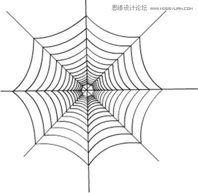 Flash基础教程:绘制逼真的蜘蛛网效果图,PS教程,思缘教程网