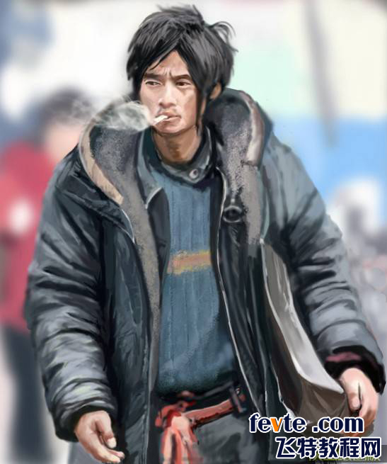painter绘制网络红人犀利哥  painter教程