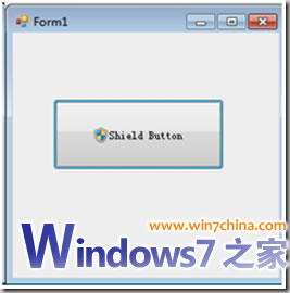 Win7编程：在按钮中加入管理员权限运行盾牌图标