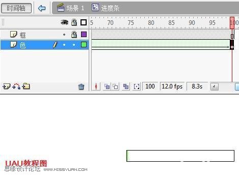 Flash新手教程:详细讲解制作进度条动画,PS教程,思缘教程网