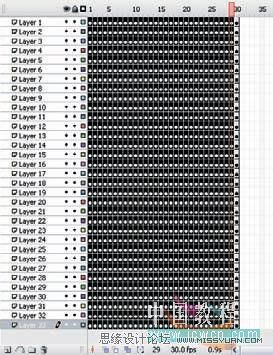 Flash cs3实例教程：简单实现传统数字动画,PS教程,思缘教程网