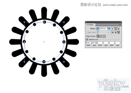 Illustrator繪制復(fù)雜圖案矢量心形插畫,破洛洛