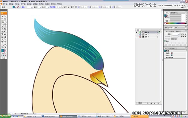 Illustrator繪制矢量風格的中國花鳥畫,破洛洛