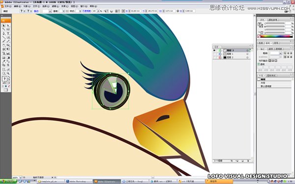 Illustrator繪制矢量風格的中國花鳥畫,破洛洛