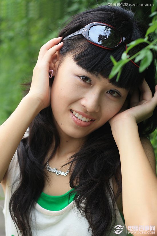 Photoshop調(diào)出小清新風(fēng)格的美女外景人像效果