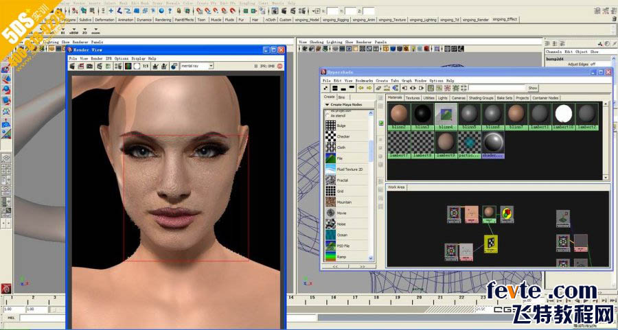 MAYA打造好莱坞巨星安吉丽娜朱莉 脚本之家 MAYA角色动画教程