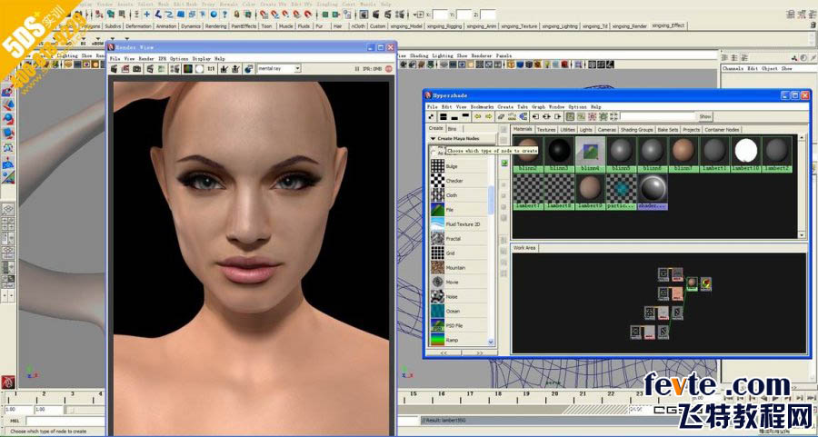 MAYA打造好莱坞巨星安吉丽娜朱莉 脚本之家 MAYA角色动画教程