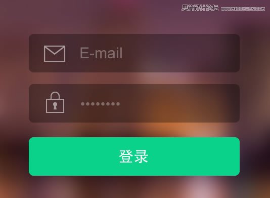 Fireworks設(shè)計(jì)一個(gè)扁平化風(fēng)格的登錄界面,PS教程,思緣教程網(wǎng)