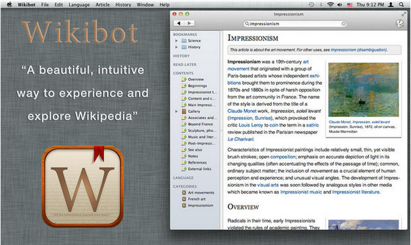 Wikibot维基百科客户端 for Mac V1.74 苹果电脑版