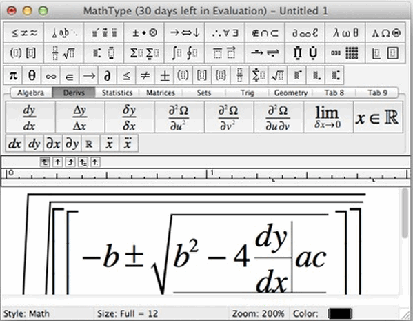 Mathtype for Mac 6.7build 14072800 特别版 苹果电脑版