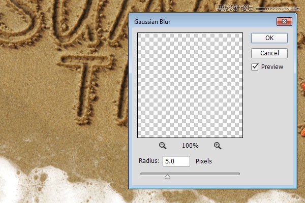 Photoshop制作逼真的在沙灘寫字的效果教程