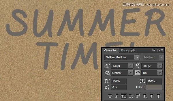 Photoshop制作逼真的在沙灘寫字的效果教程