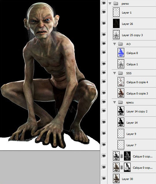 MAYA制作魔戒中的咕噜姆 脚本之家 MAYA角色动画教程