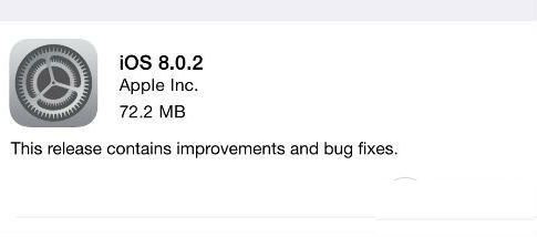 iOS8.0.2正式版發(fā)布!修復(fù)wifi過慢Touch ID失效