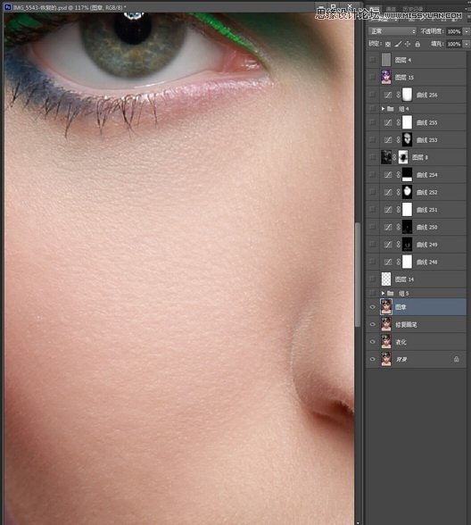 Photoshop詳細(xì)解析人像照片后期商業(yè)時(shí)尚彩妝的精修過程